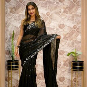 Beautiful Georgette silk saree