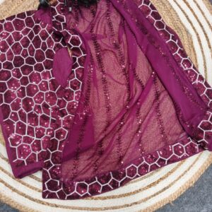 Beautiful Georgette silk saree