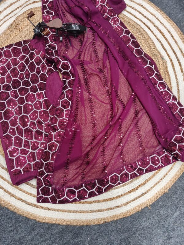 Beautiful Georgette silk saree