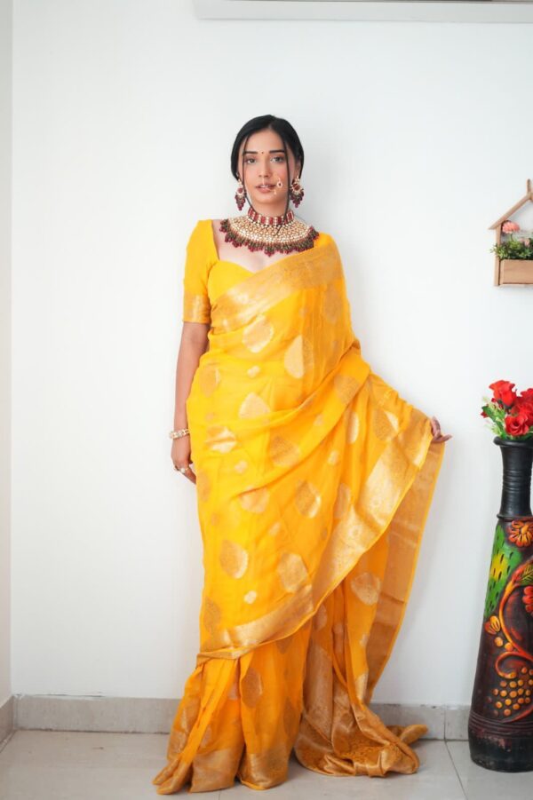 Soft Lilan Slab Ready To Wear Saree