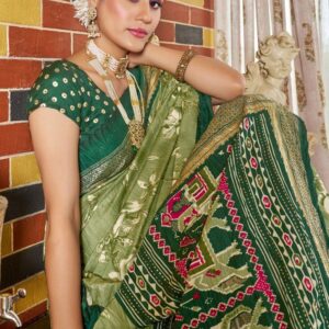 Foil Crush Patola Saree