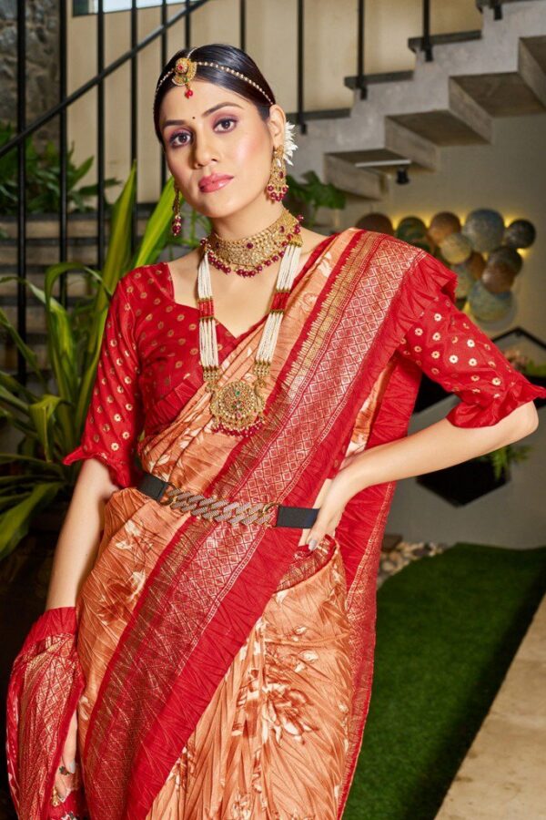 Foil Crush Patola Saree - Image 4