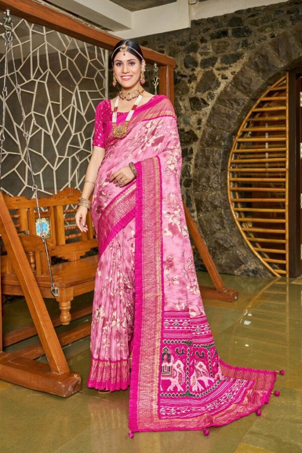 Foil Crush Patola Saree - Image 3