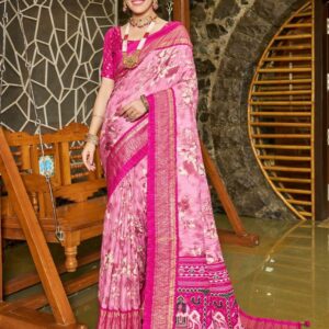 Foil Crush Patola Saree