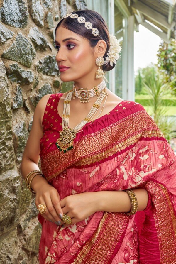 Foil Crush Patola Saree - Image 6