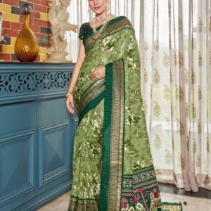 Foil Crush Patola Saree