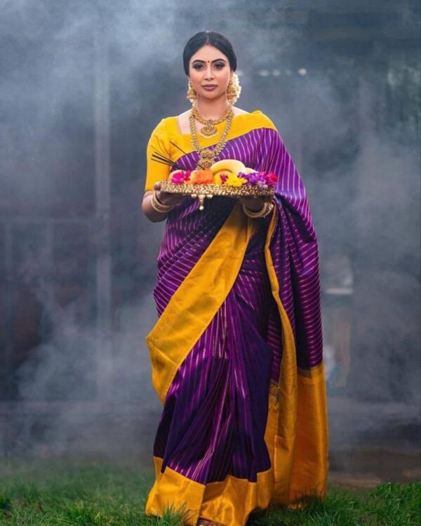 Banarasi Soft Silk Saree - Image 5