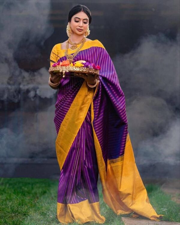 Banarasi Soft Silk Saree - Image 6