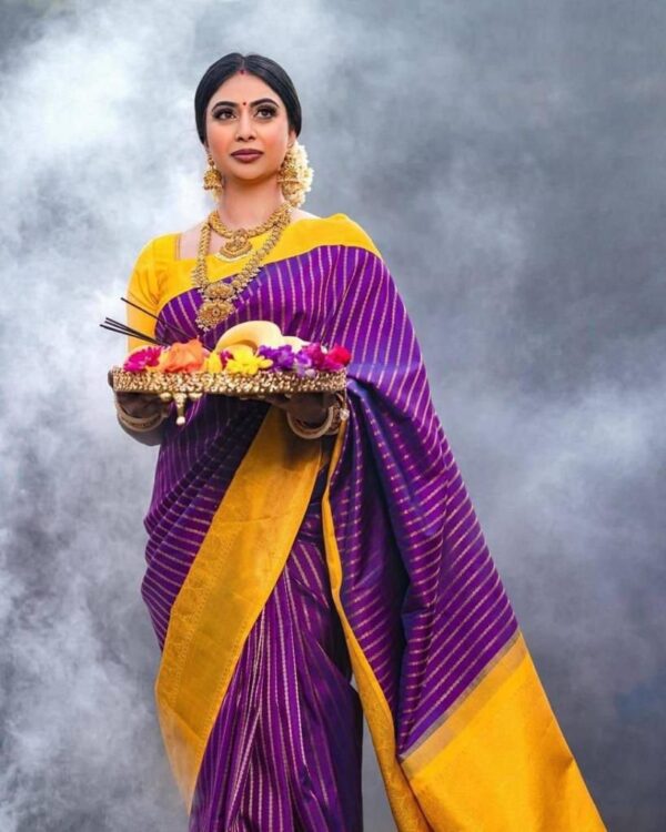 Banarasi Soft Silk Saree - Image 4
