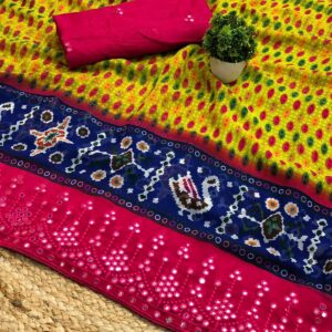 Kalmakari print saree