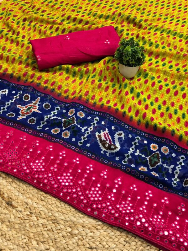 Kalmakari print saree