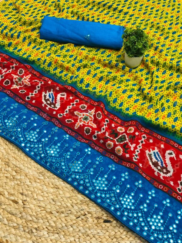 Kalmakari print saree