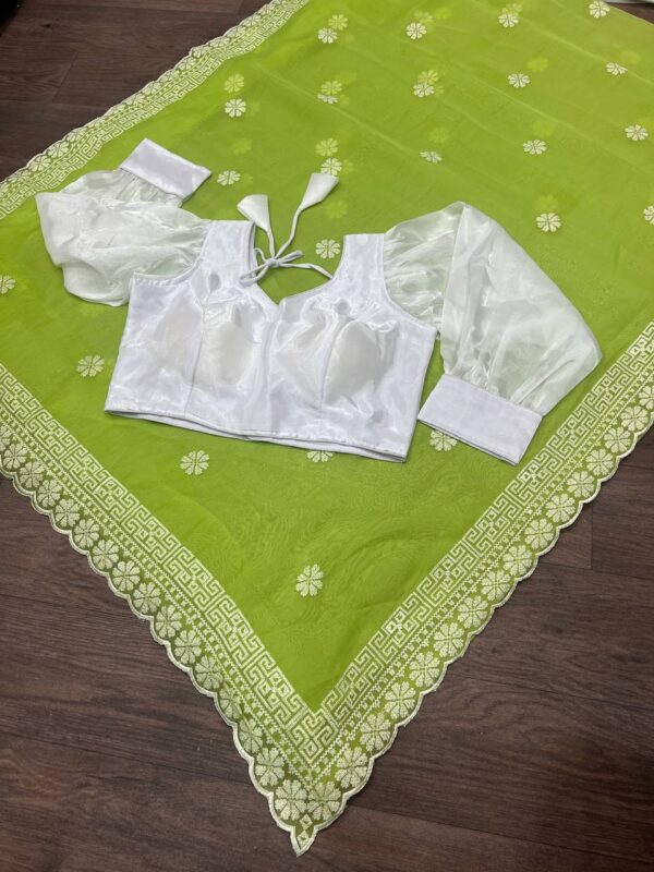Stylish Organza Silk Saree