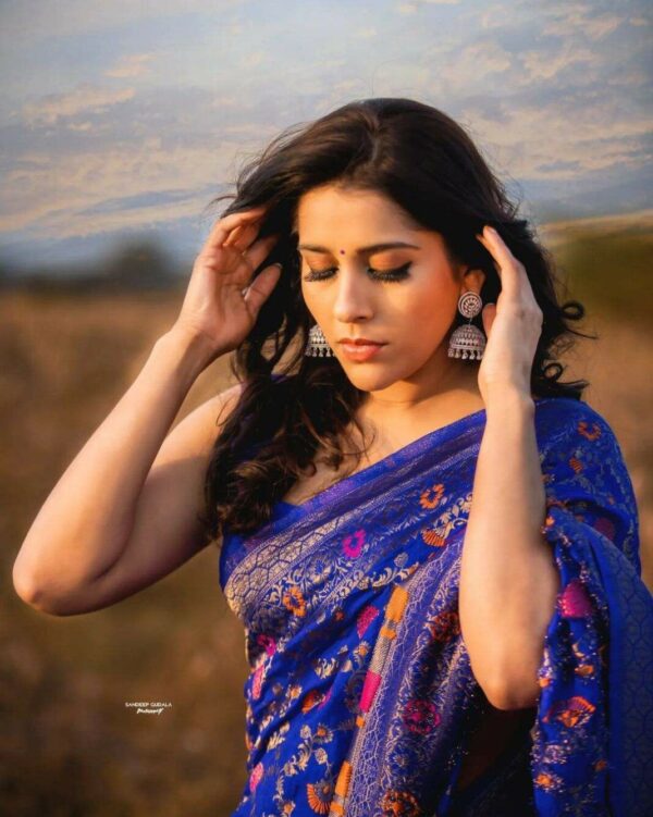 Soft lichi Silk Saree - Image 2