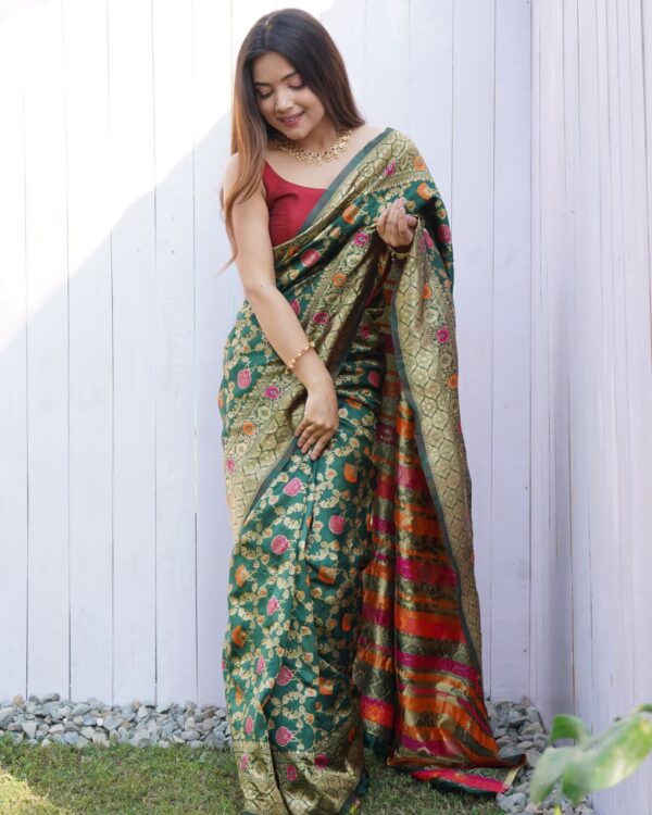 Soft lichi Silk Saree
