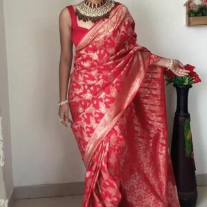 Ready To Wear Soft Lichi Silk Saree