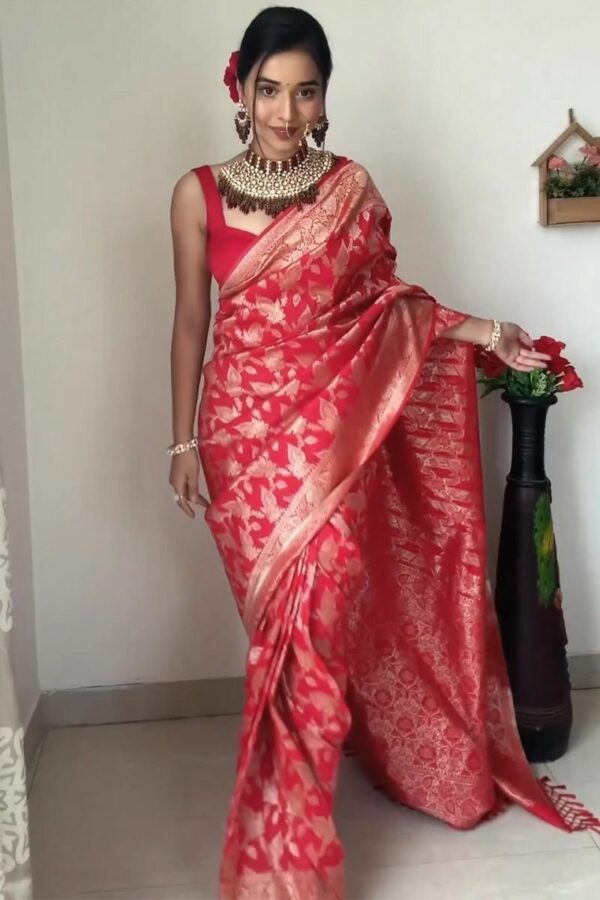 Ready To Wear Soft Lichi Silk Saree