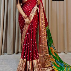 Beautiful Soft chiffon sarees with oll over multicolour design
