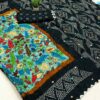 Moss Kalmkari With Bandhej Saree - Image 2