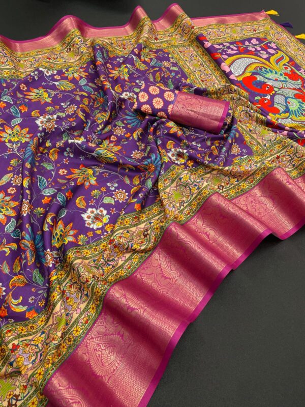 Beautiful Dola Silk Saree - Image 2
