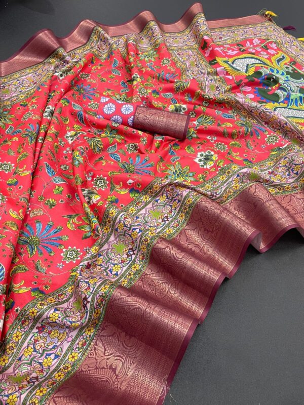 Beautiful Dola Silk Saree - Image 2