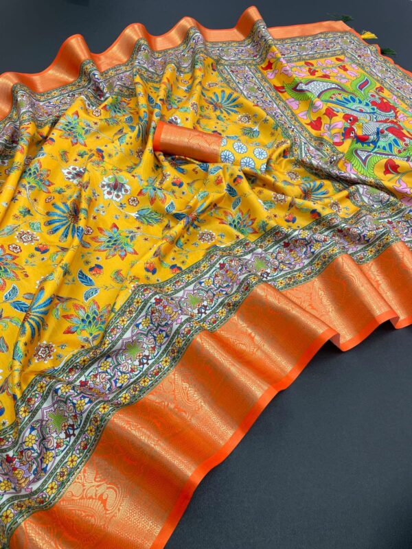Beautiful Dola Silk Saree - Image 2