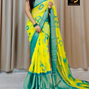 Imported Moss Chiffon Saree