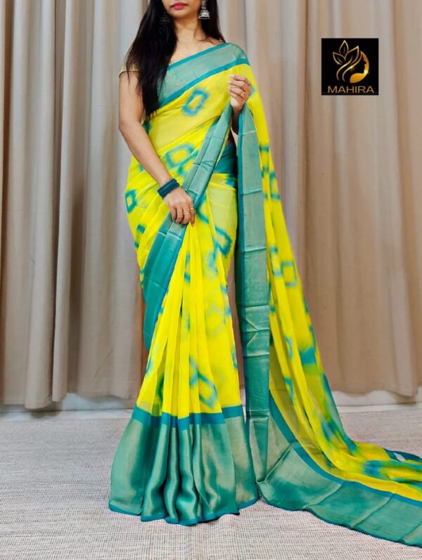 Imported Moss Chiffon Saree