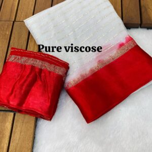 Pure Viscsose Georgette Saree