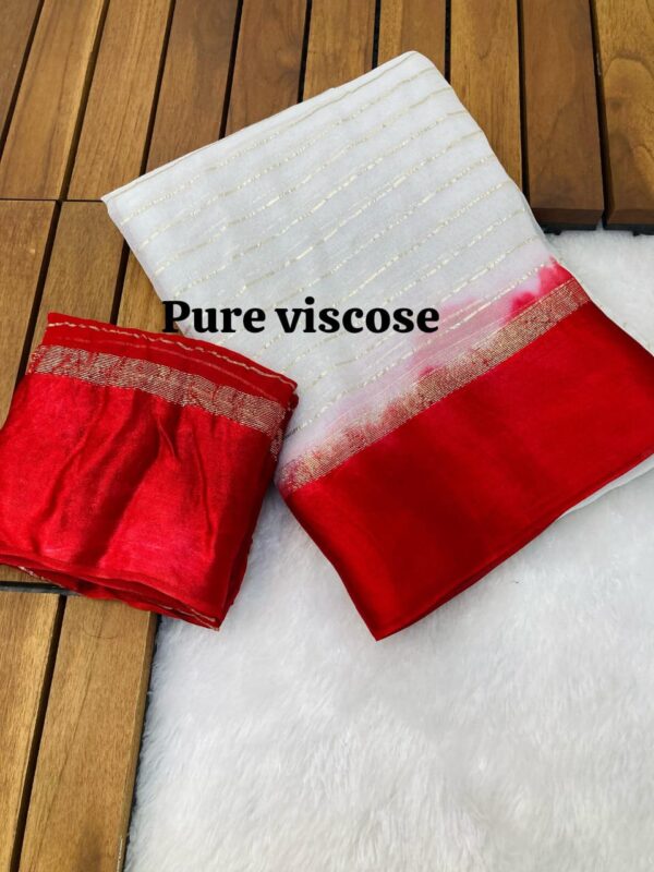 Pure Viscsose Georgette Saree