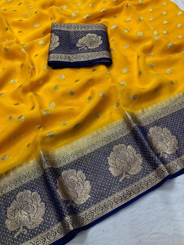 Pure Viscsose Georgette Saree