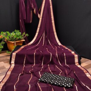 Weight less striped saree