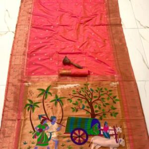 Soft kanchipuram Silk Pethani Saree
