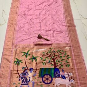 Soft kanchipuram Silk Pethani Saree