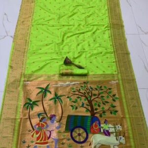 Soft kanchipuram Silk Pethani Saree