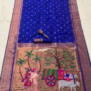 Soft kanchipuram Silk Pethani Saree