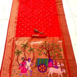 Soft kanchipuram Silk Pethani Saree