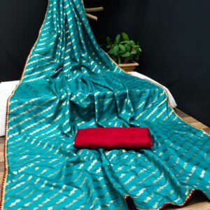 Vichitra Silk Lehriya Saree