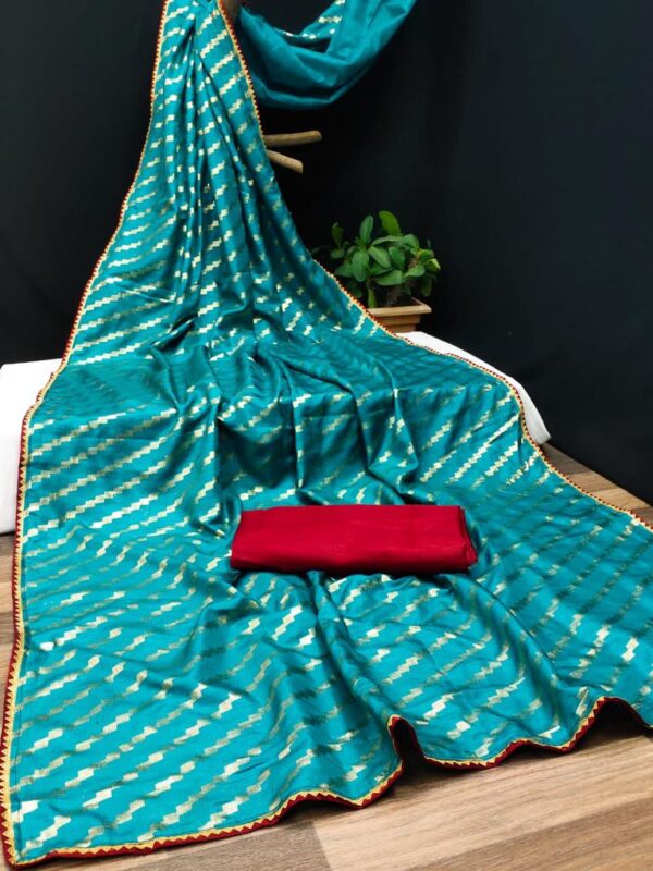 Vichitra Silk Lehriya Saree