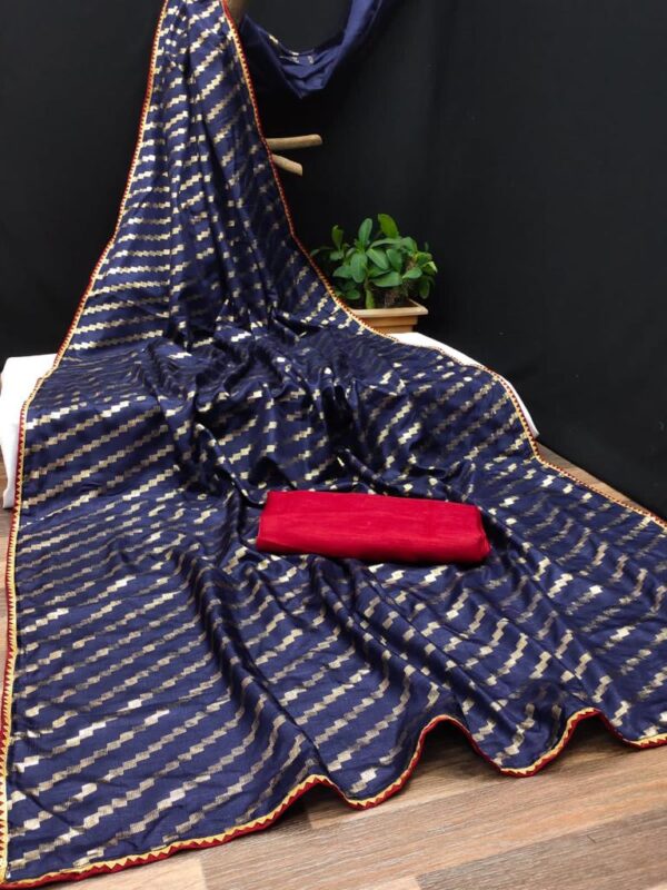 Vichitra Silk Lehriya Saree