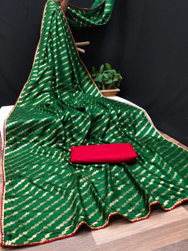 Vichitra Silk Lehriya Saree