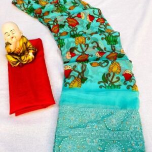 Beautiful Kalmakari Print Saree