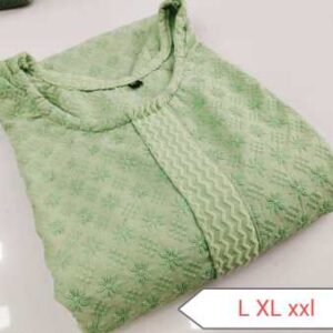 Soft cotton kurti with front & back work