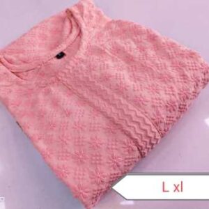 Soft cotton kurti with front & back work