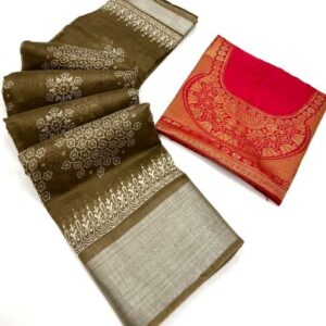 Soft cotton saree with zari weaving border