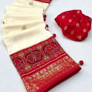 New soft paithani silk printed saree with foil print with paithani style printed pallu & border