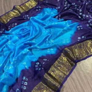 Orignal Hand Bandhej Saree