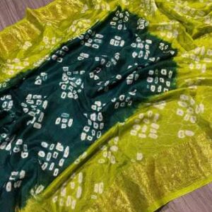 Orignal Hand Bandhej Saree