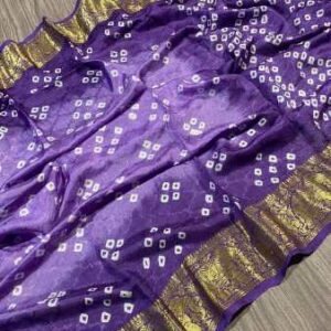 Orignal Hand Bandhej Saree