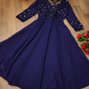Georgette Fabric Embroidered Kurti